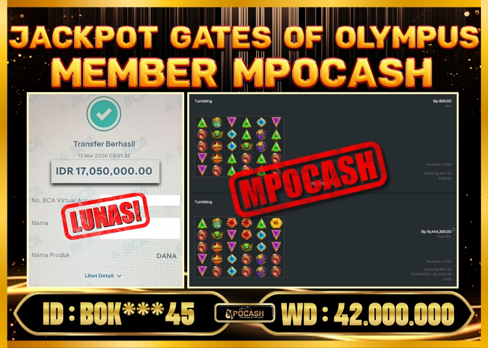 MPOCASH JACKPOT GATES OF OLYMPUS